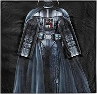 Vista 3 de NORTHWEST Star Wars - Manta cómoda para jóvenes con mangas, 48 x 71 pulgadas, Being Vader