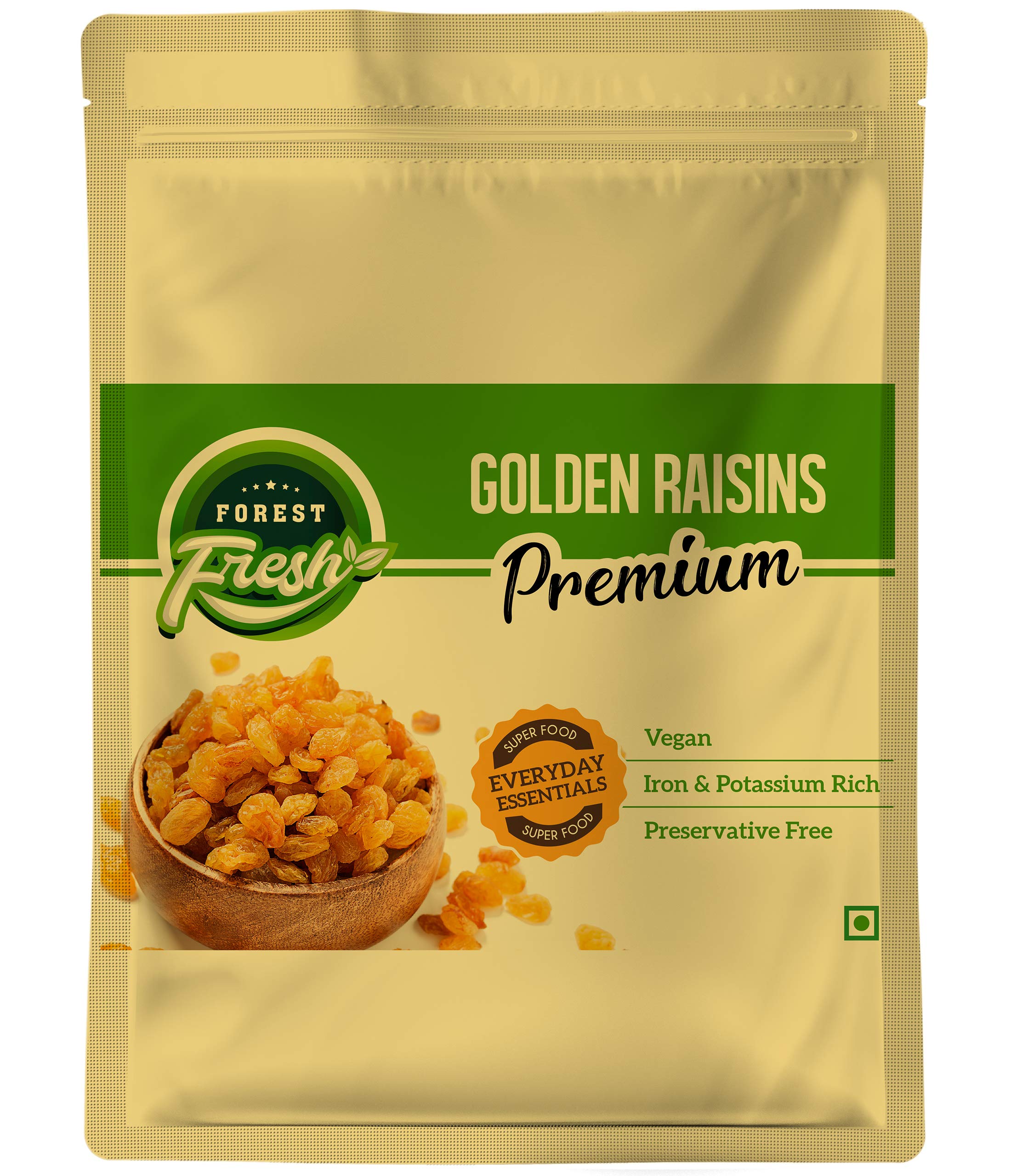 Forest Fresh 100% Natural - Premium Golden Raisins (Kishmish) - 250 grams - Everyday Essential Superfood - Dry Fruits & Nuts (B08YXNXR5H) Amazon Price History, Amazon Price Tracker