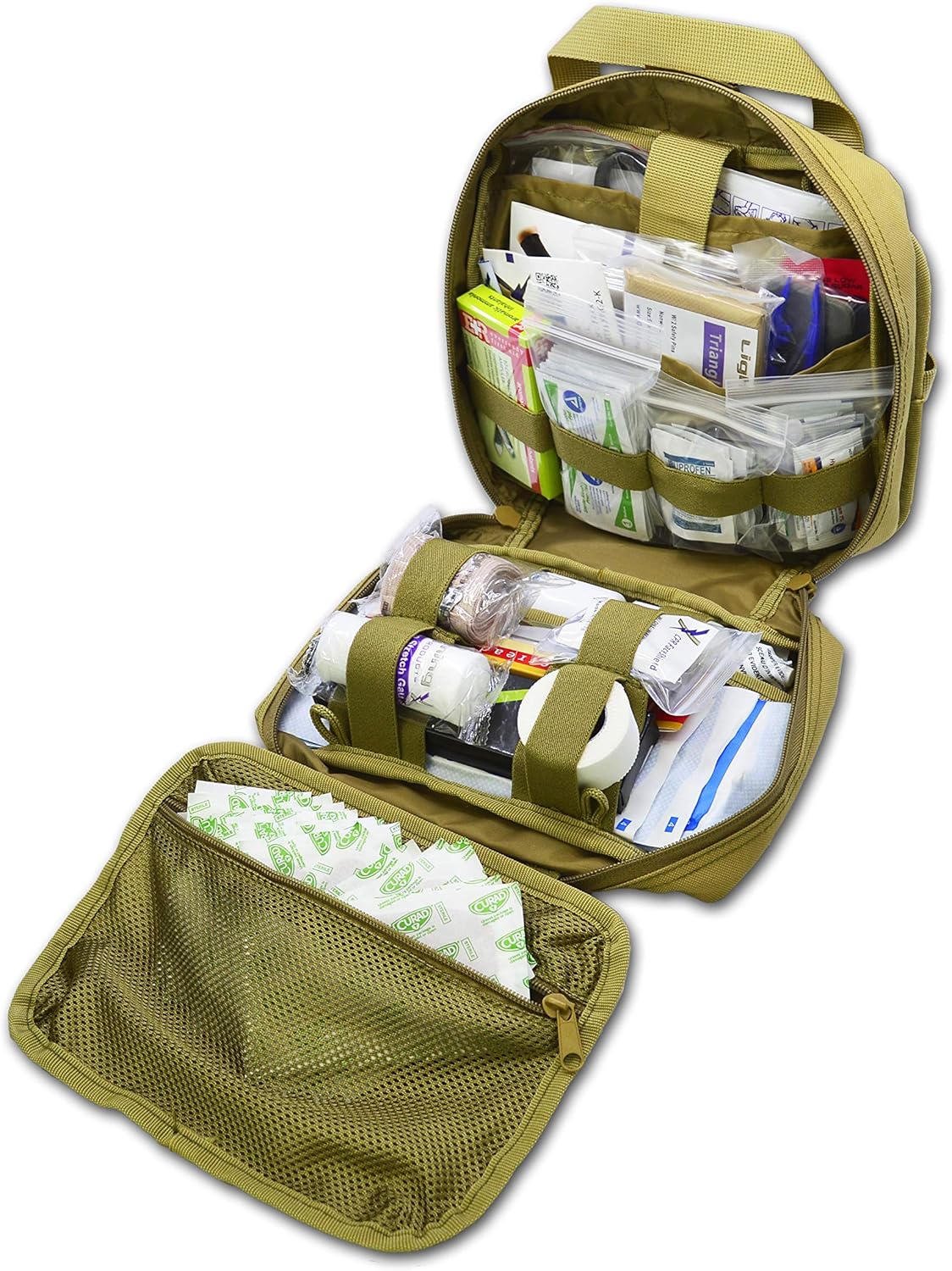Lightning X Premium Rip-Away Individual First Aid Kit for Vehicle Head Rest – TAN Lightning X Premium Rip-Away Individual First Aid Kit for Vehicle Head Rest – TAN