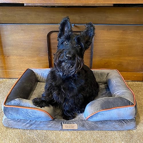 Miniatura 4 de Colchón para mascotas, espuma ortopédica, parte inferior antideslizante, ideal para perros y gatos, 29 pulgadas de largo x 19 pulgadas de ancho x 7
