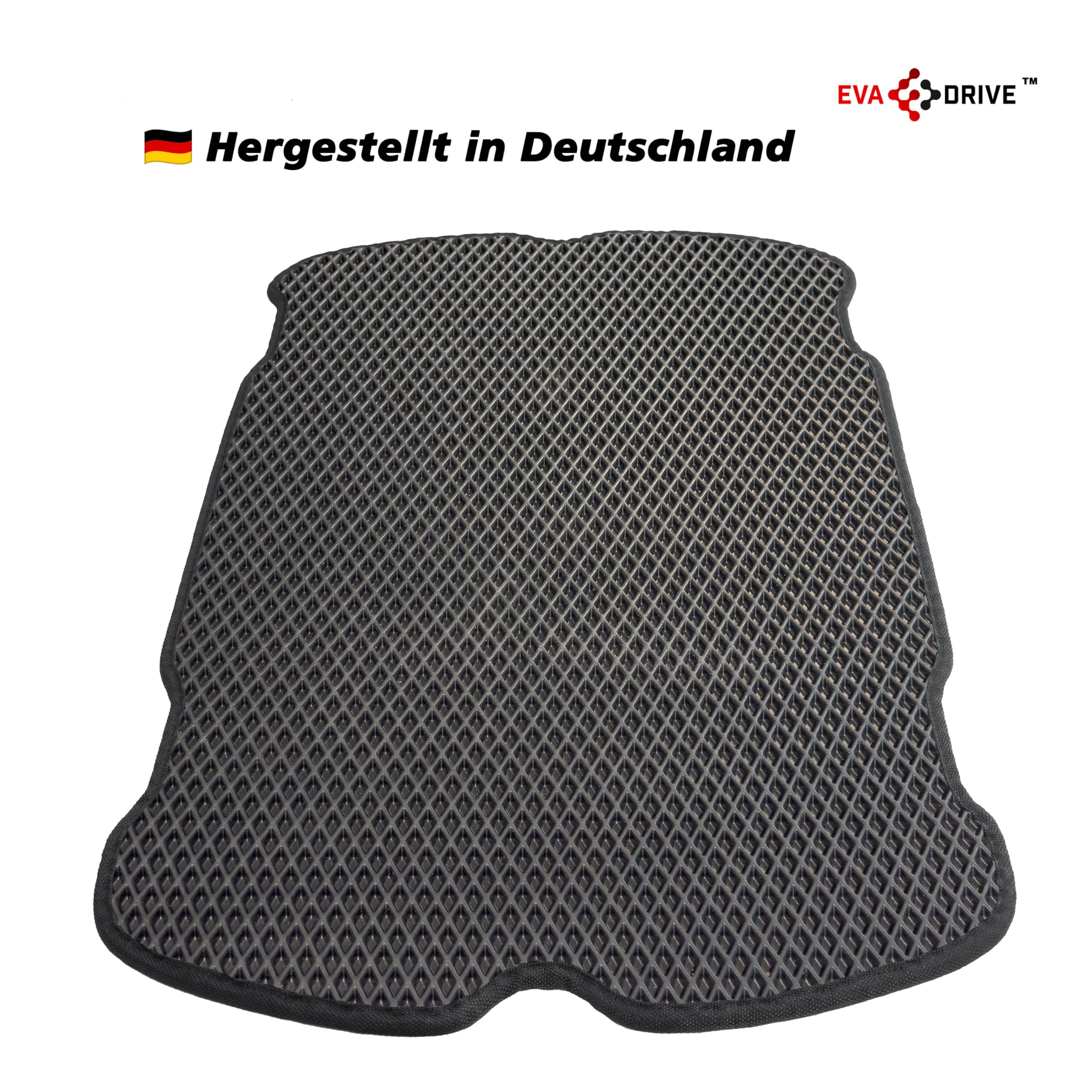 Premium Schutzmatte für Babboe Curve | Lastenrad Fußmatten Teppiche | Lastenrad Zubehör | mit Einfassung | Farbe Schwarz