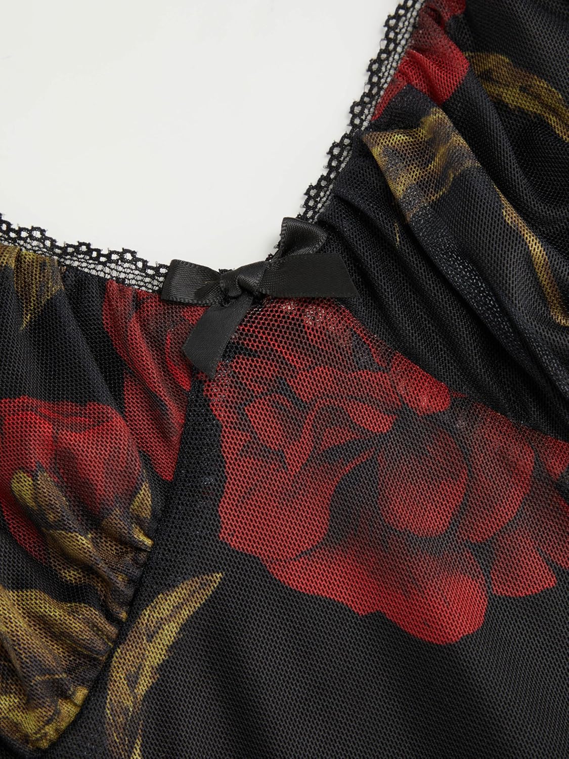 CIDER Women's Floral Midi Dress Short Sleeve Ruffle Summer Casual Summer Vacation Outfit