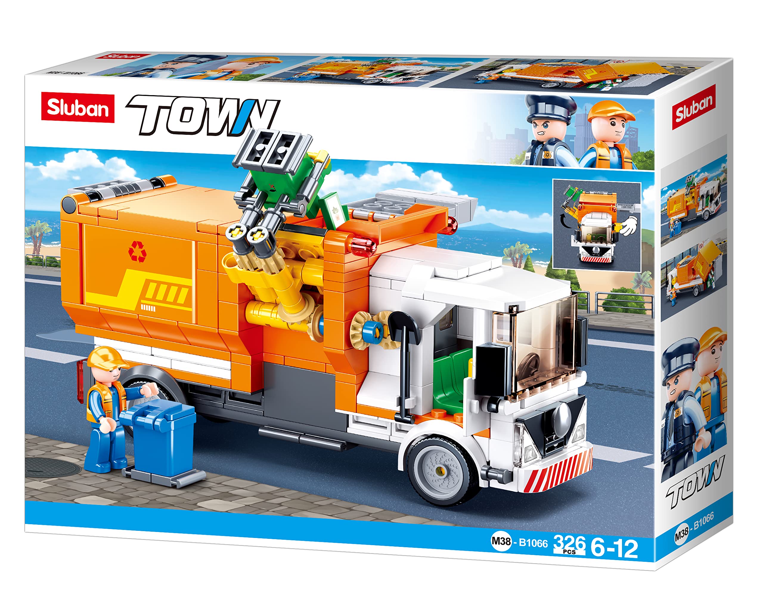 Sluban Klemmbausteine Lieferwagen – 102 Teile Mit Spielfigur, Kompatibel Mit Anderen Marken