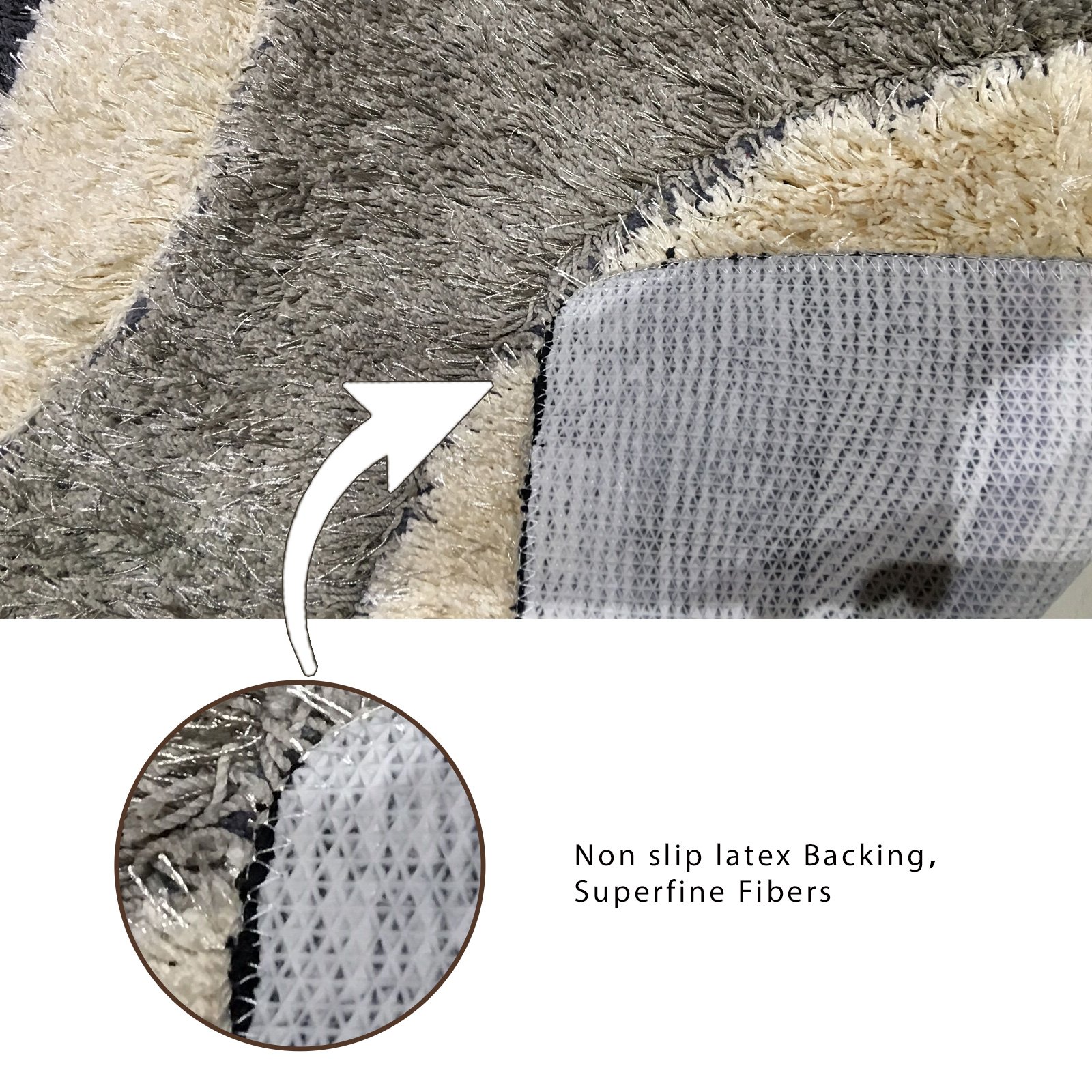 Luxuriöses Mikrofaser-Badteppich-Set, ultraweich, WC-Abdeckung, Vorleger und Badematte, saugfähig und schnell trocknend, rutschfeste Unterseite, grau, 3-teilig