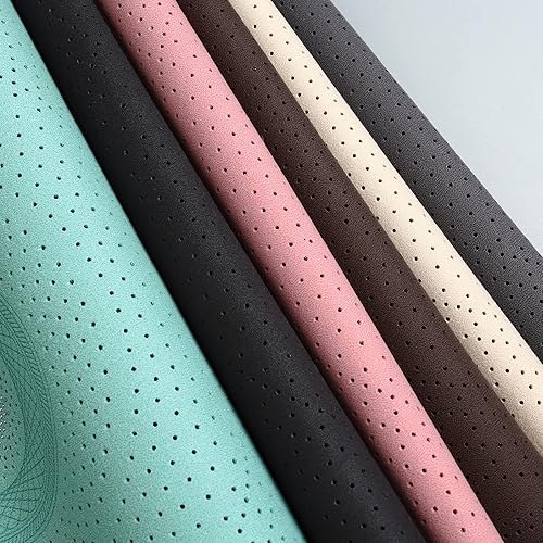 Miniatura 6 de Tapha Funda universal de asiento de automóvil de gamuza de lujo con reposacabezas, ultrafina y transpirable, interior con reflejos de piel de