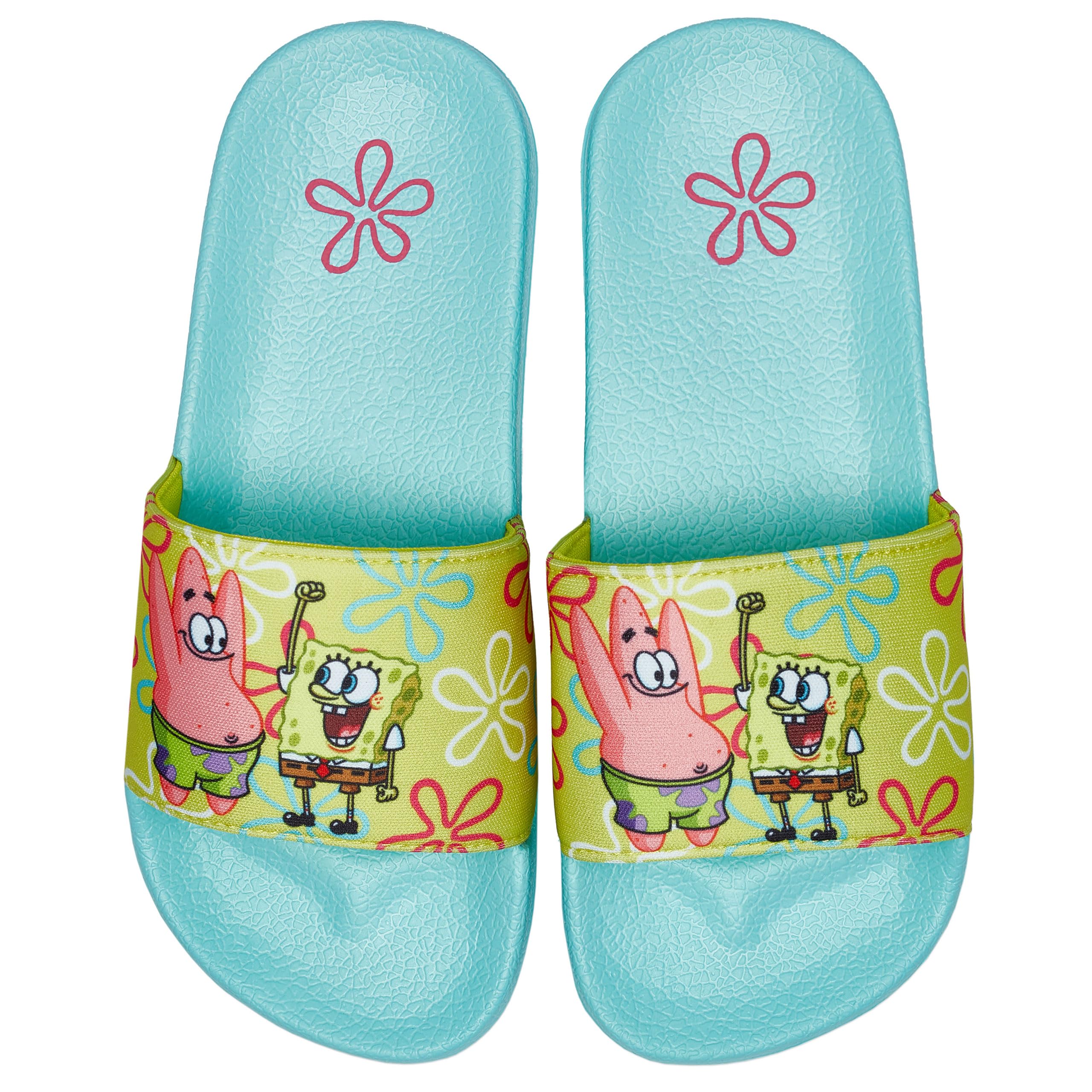 SPONGEBOB KANCIASTOPORTY Klapki dla chłopców | Klapki plażowe SpongeBob i Patrick | Letnie Sandały | Niebieski 29
