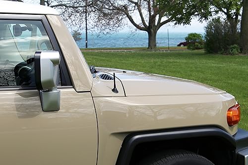 Miniatura 8 de AntennaMastsRus - Fabricado en Estados Unidos - Antena de aluminio negro de 4 pulgadas es compatible con BMW M240I Convertible (2017-2020)