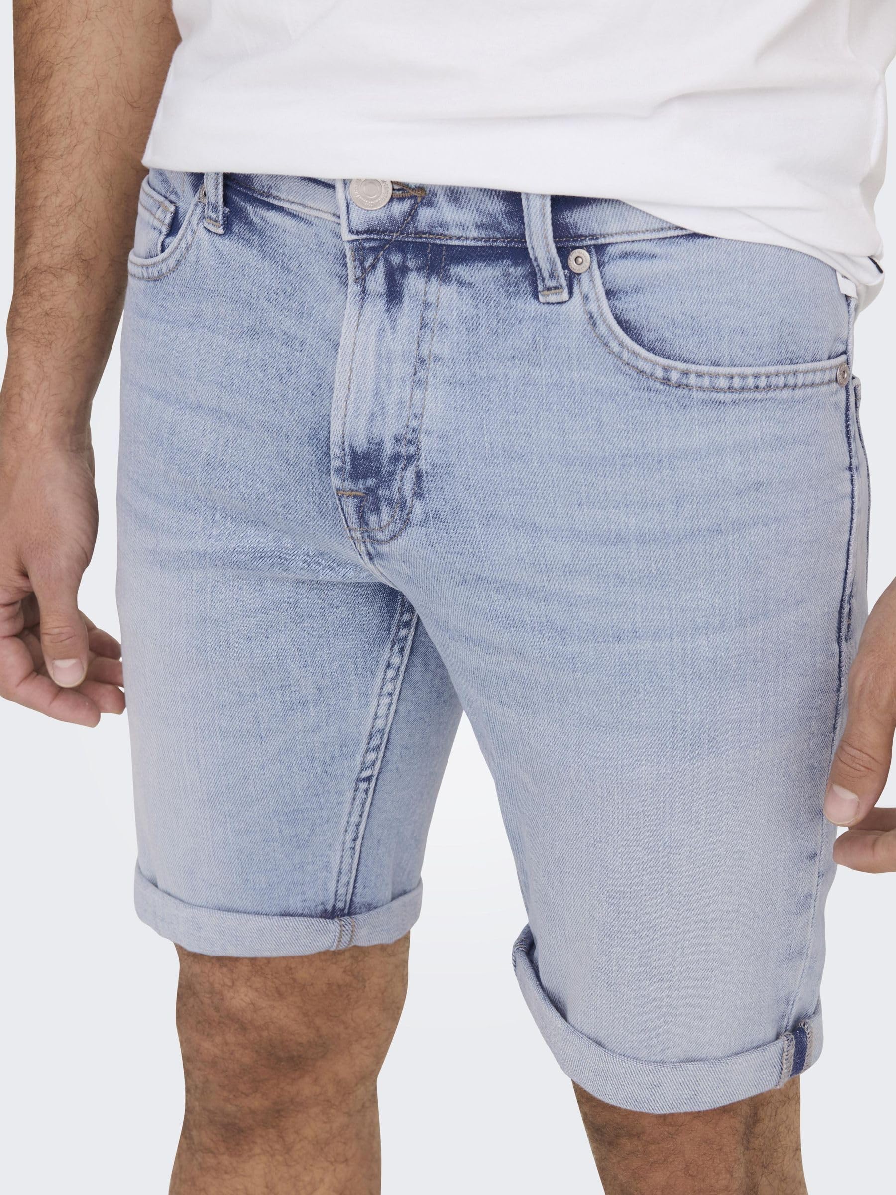 Only & Sons Denim Shorts ONSPLY Mid Waist Regular Fit Shorts