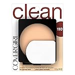 Covergirl Clean Pressed Powder Foundation, 110 Classic Ivory, 1 Count (Pack of 2)