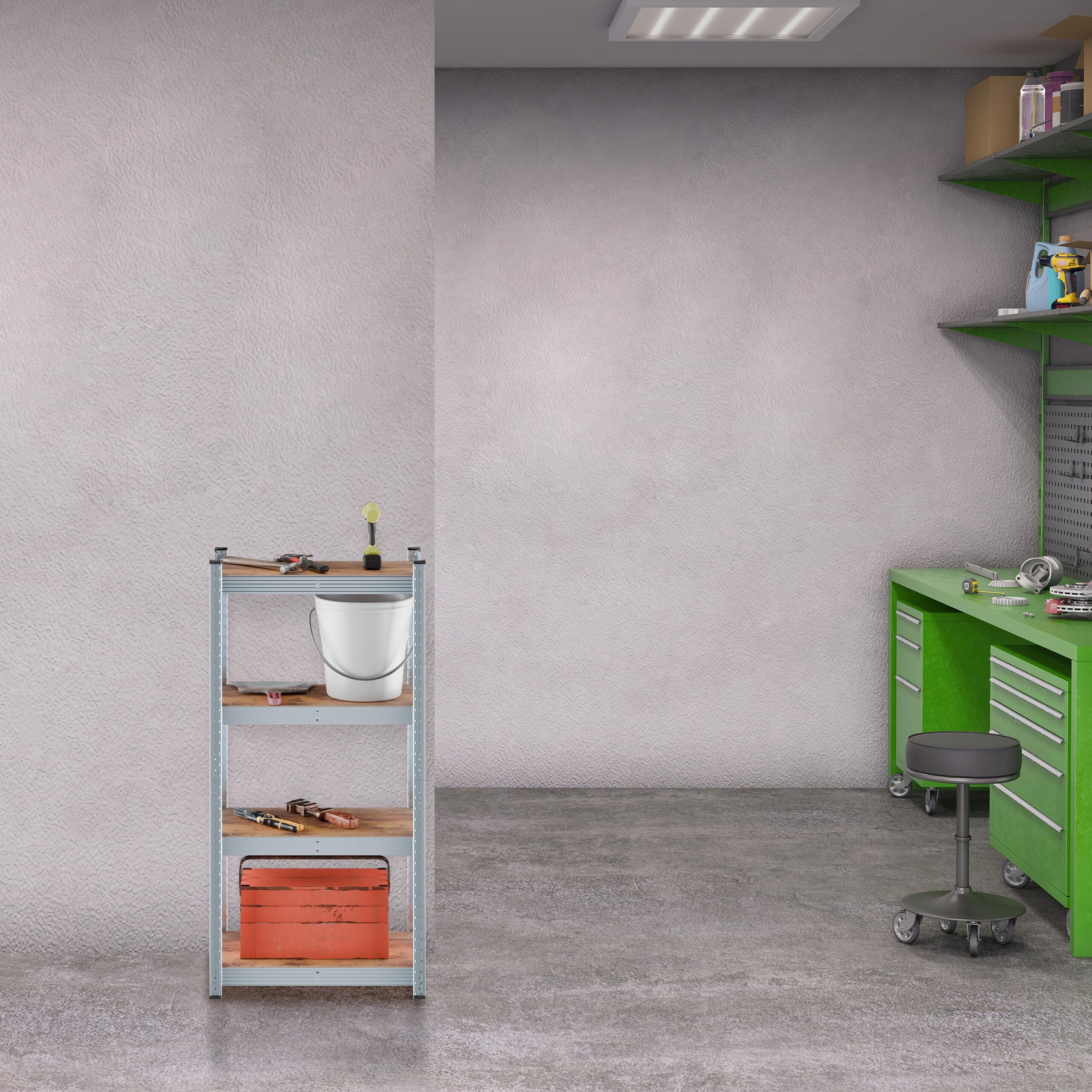 Relaxdays Stellingkast Metaal 875 Kg Belastbaar Opbergrek 5 Etages Legbordstelling 598227540