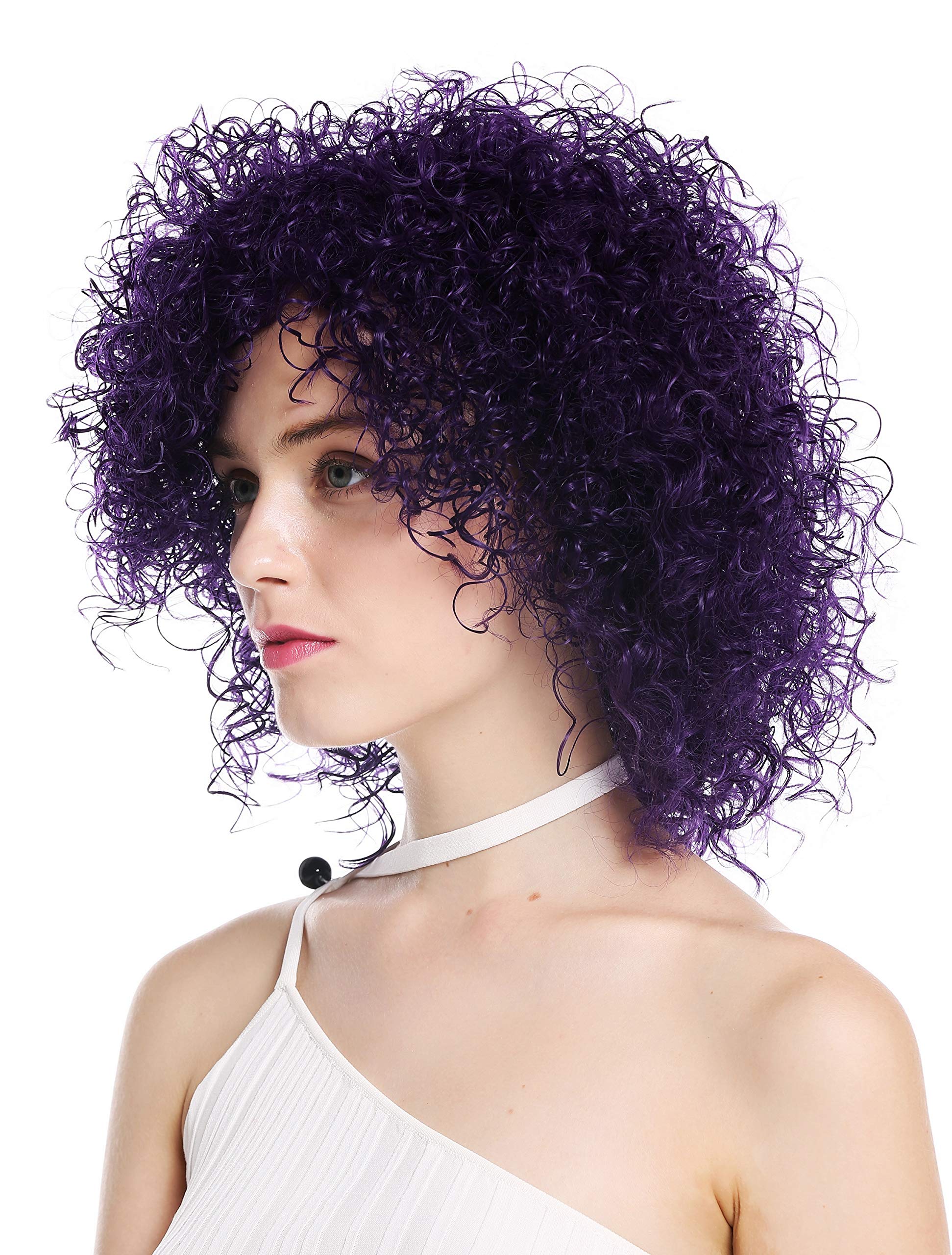 WIG ME UP - VK-11-HYB73C women's quality wig short voluminous frizzy curly curls purple, Länge: ca. 30 cm - Image 3