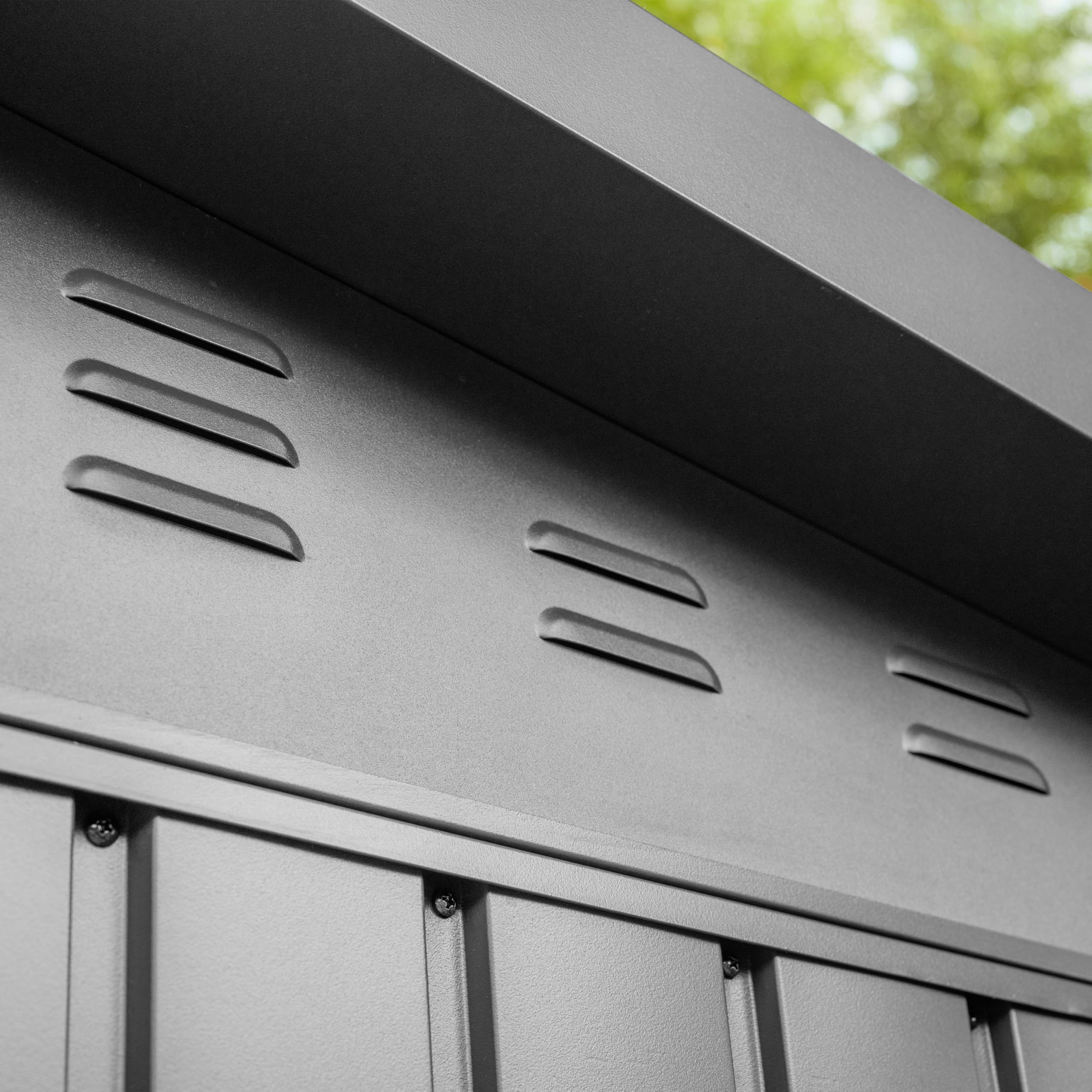 GFP Primeyard Abri de Jardin en métal 180x120x205 cm Armoire de Jardin Anthracite
