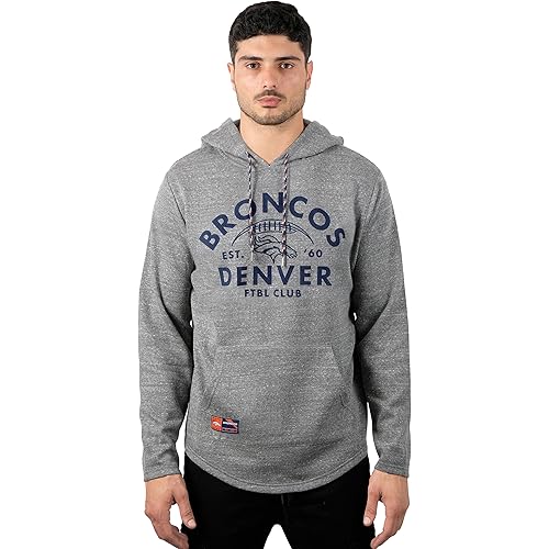 Ultra Game NFL Mens Vintage Super Soft Fleece Pullover Hoodie