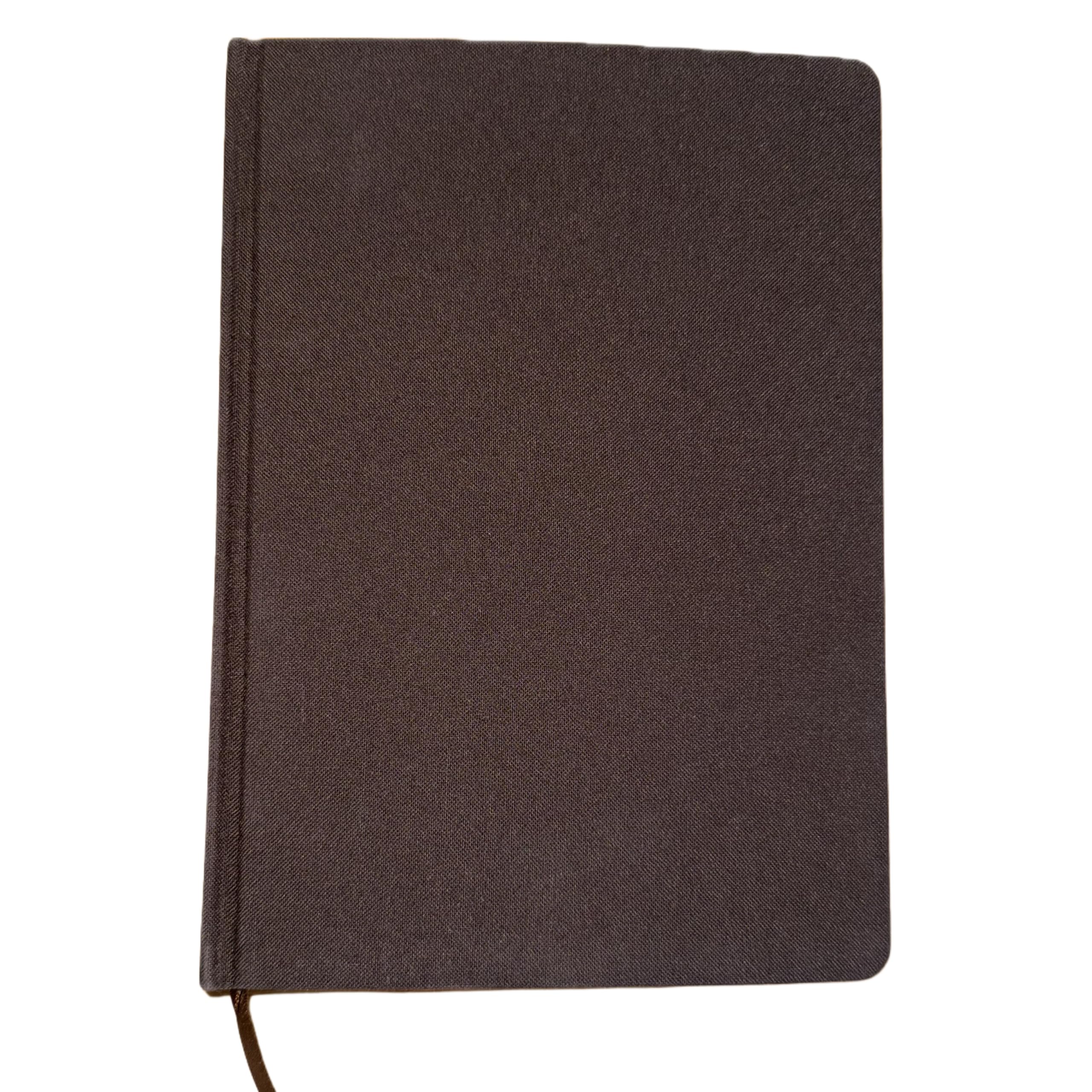 A5 Engineering Graph Paper Notebook – 5x5 Grid, 192 Pages, Durable, Hardcover (Espresso Brown)