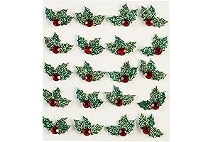 Jolee Boutique Christmas Holly Dimensional Scrapbook Embellishments
