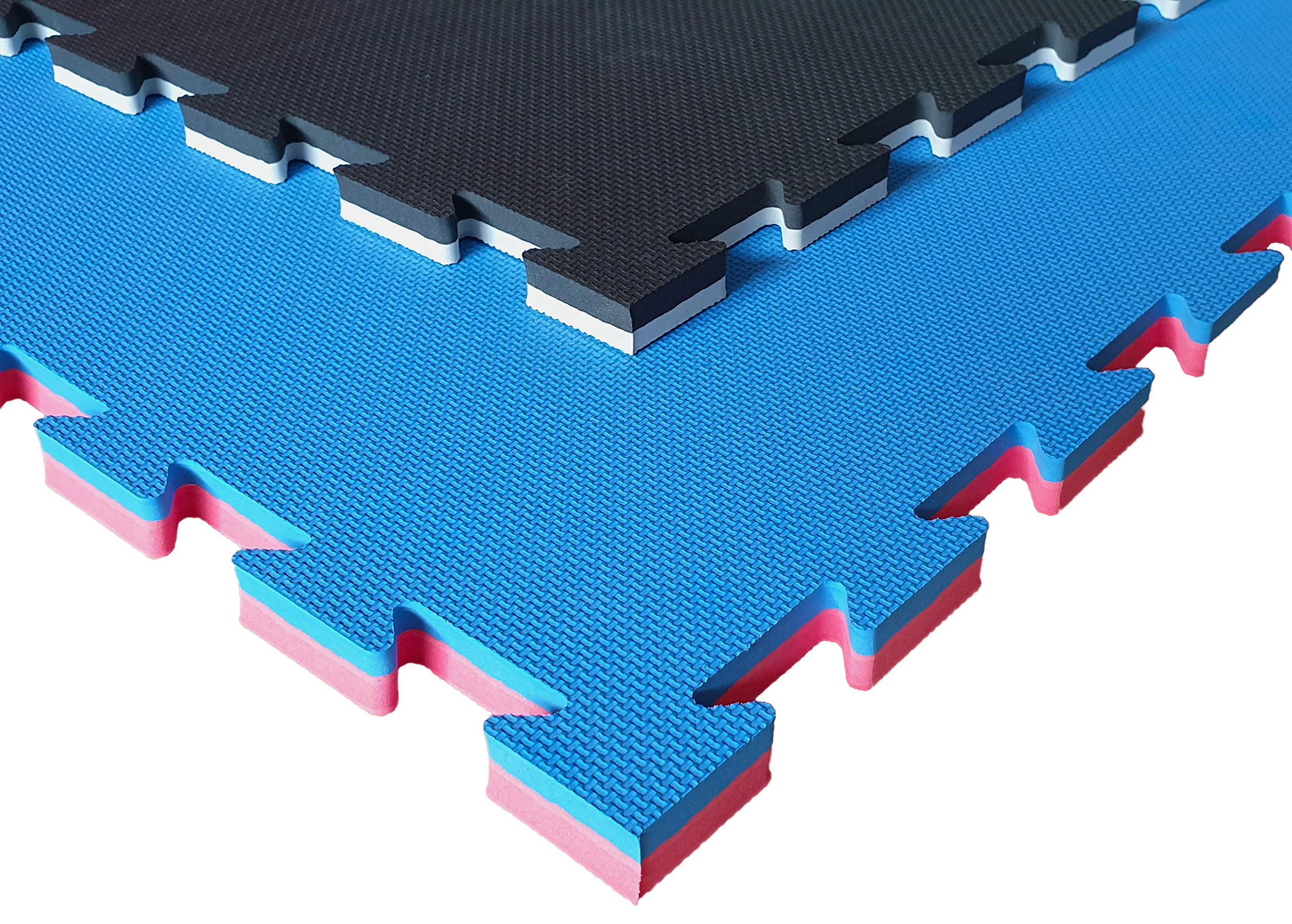 Pavimentazione Ad Incastro Antiscivolo [100 * 100cm Spessore 2/3/4cm] Pavimento Antitrauma per Sala Pesi, Home Gym, Attività Ludiche | Lavabile, Antibatterico