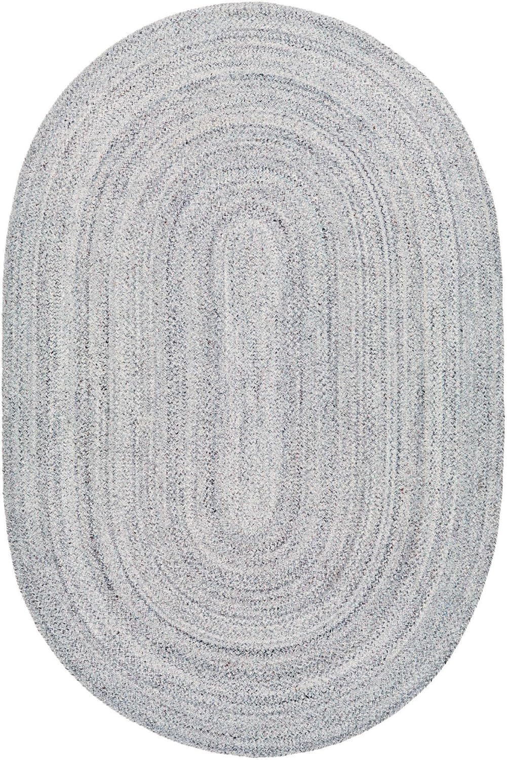 Mark&Day Area Rugs, 6x9 Starting Modern Light Gray Oval