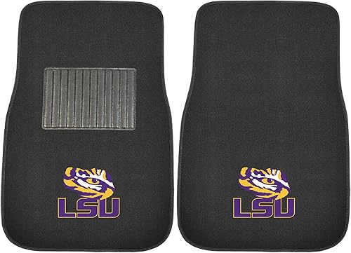 Vista 50 de FANMATS NCAA - Juego de 2 alfombrillas bordadas con logotipo del equipo unisex para adultos Negro