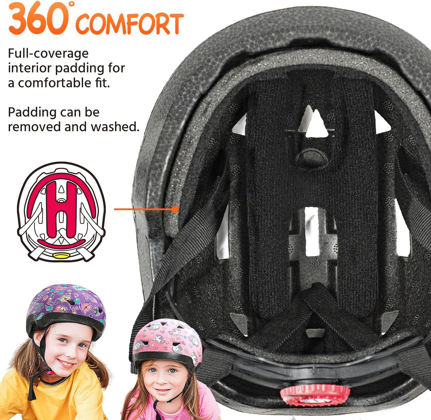 MOUNTALK Kids/Toddler Bike Helmet for Infant/Baby to Children 1/2/3/4/5/6/7/8 Years Old, Kids Helmets Ages 5-8/8-14,Skateboard Helmets for Youth Boys and Girls - Image 8