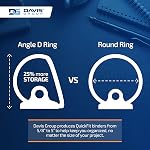 QuickFit Heavy-Duty 3-Ring File Binder, Locking D-Ring, View Binder, 4 Inch, Black