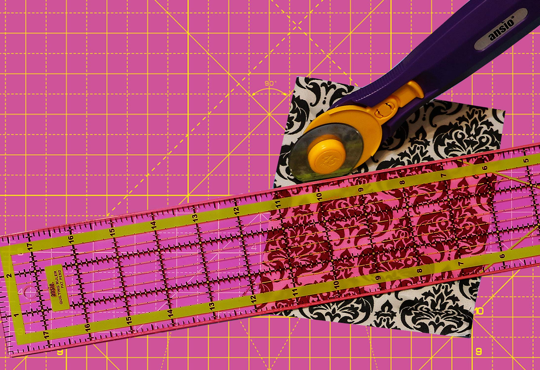 ANSIO Craft Cutting Mat Self Healing A1 Double Sided 5 Layers Quilting, Sewing, Scrapbooking