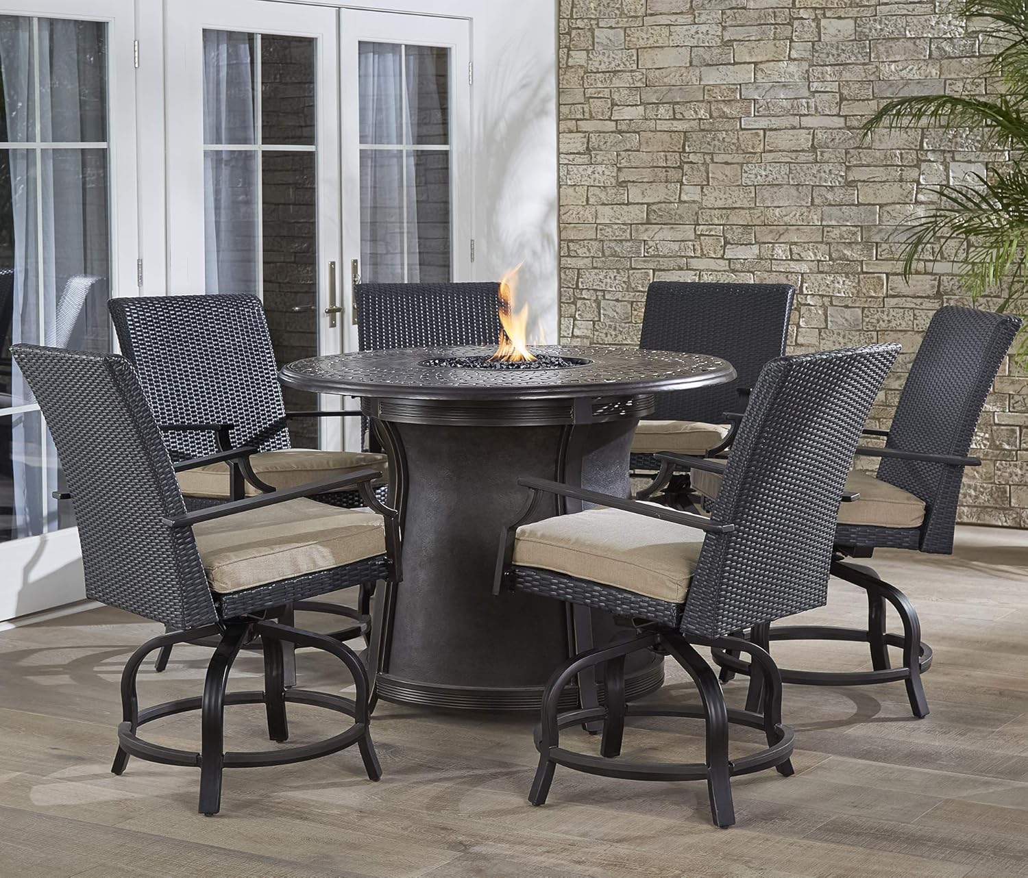 Hanover Aspen Creek 7Piece RustFree Aluminum Outdoor