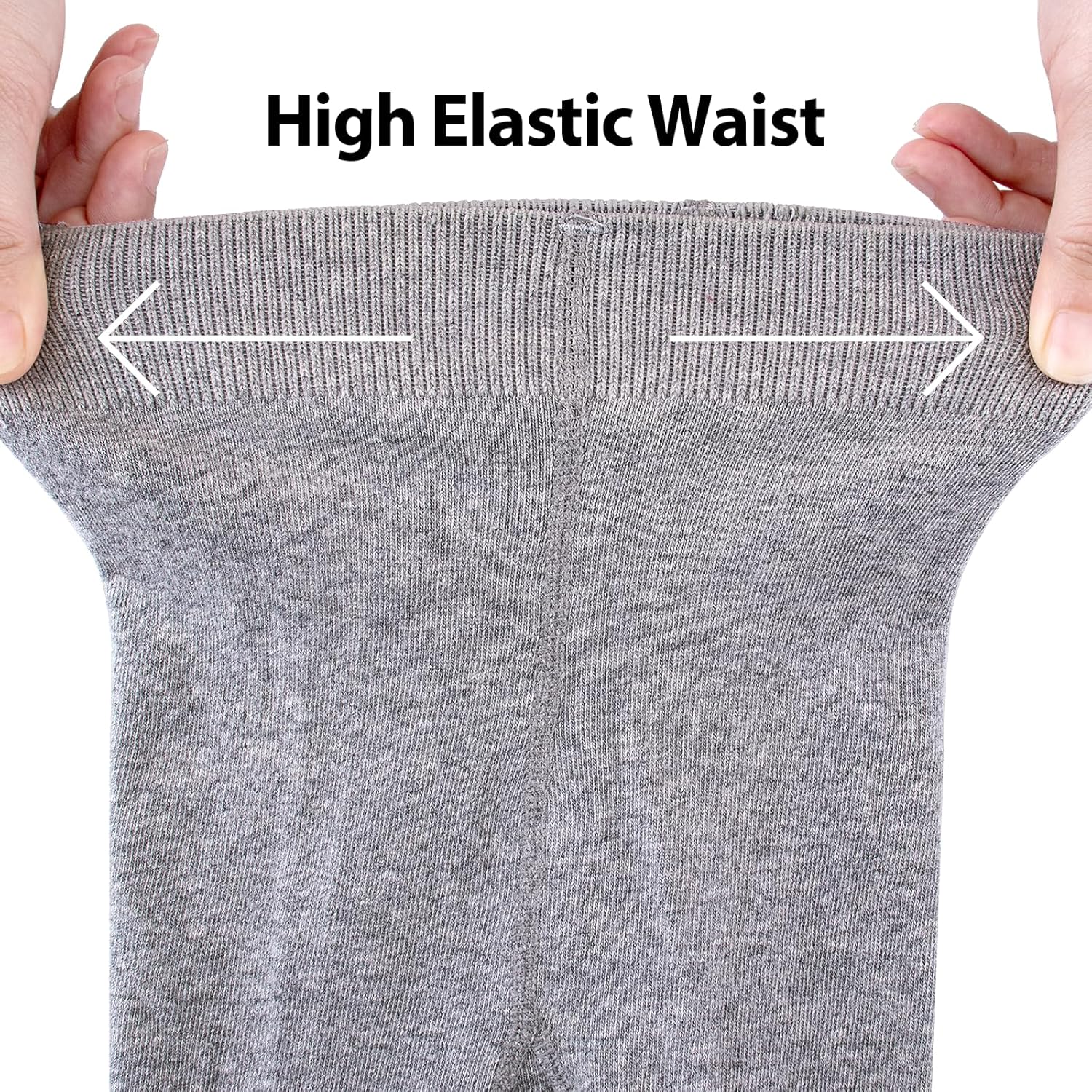 Looching 5 Pack Baby Toddler Girls Cotton Knit Tights Wavy Pattern Legging Stocking Pants Pantyhose for 1-10 Years Kids - Image 2