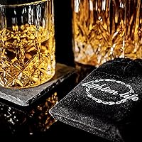 Vista 6 de Juego de decantador de whisky LIGHTEN LIFE con accesorios de bar, juego de decantador de whisky de cristal y vasos en caja de regalo, juego
