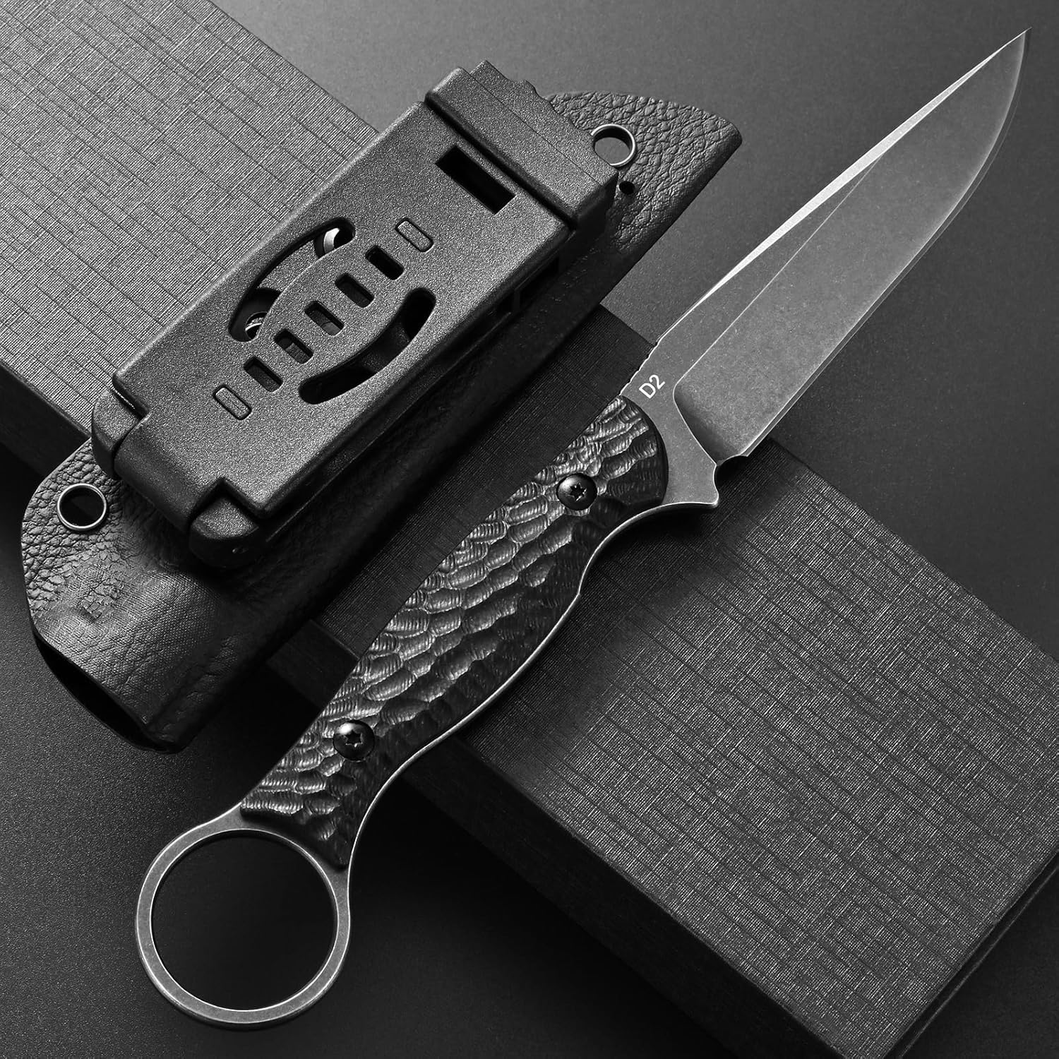GTK344 Fixed Blade Knife D2 Steel Blade Full Tang G10 Handle Small EDC Tool Fix Knifes for Camping Survival Outdoor - Image 3