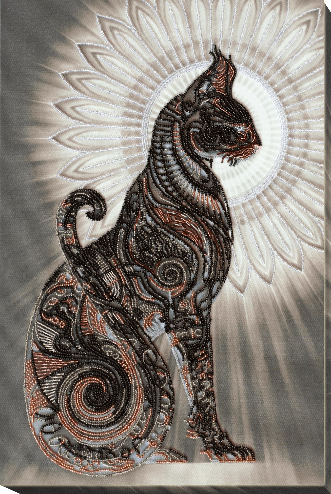 Wizardi Bast In The Night Bead Embroidery Kit - Ab-695 Abris Art