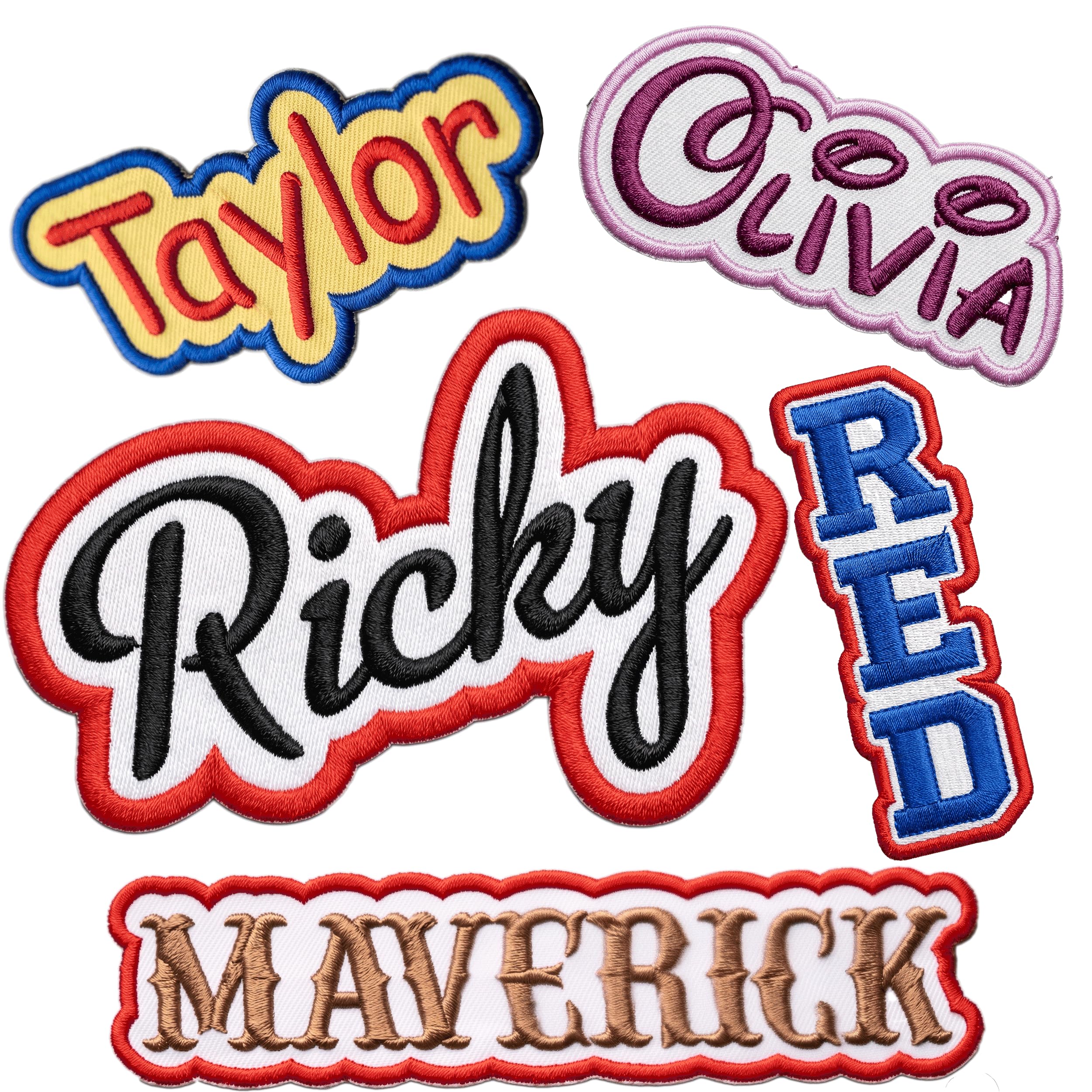 Amazon.com: Custom Embroidered Name Patch – Iron-On or Sew-On