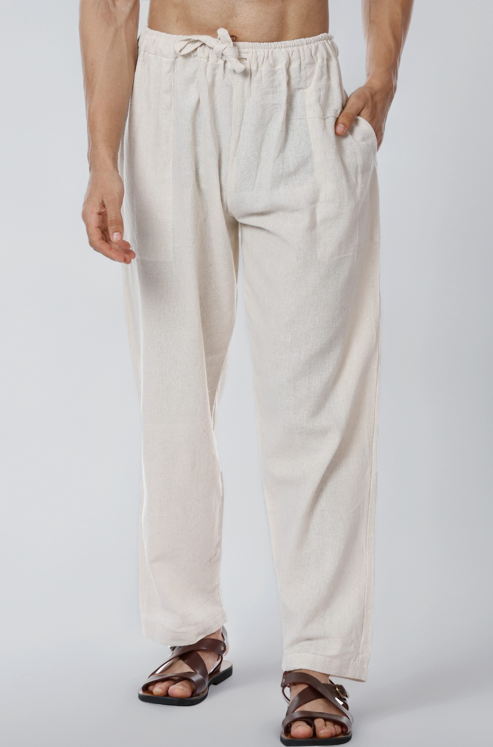 Aatman One Size Men's Eco-Friendly Cotton Pyjama | Fits Waist Size 28 to 36 Inches