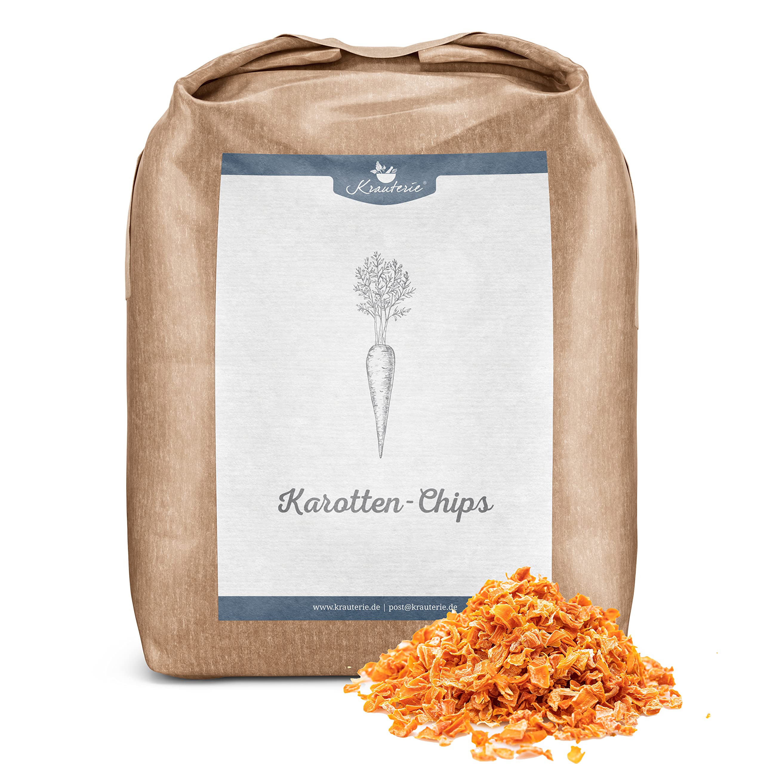 Krauterie Karottenchips für Pferde, fein geschnitten (5000 g)
