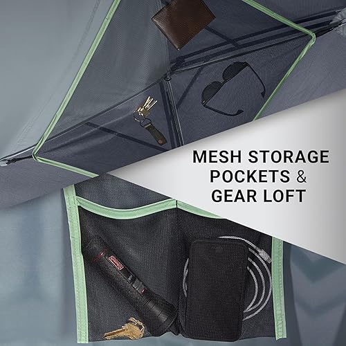 Miniatura 6 de Coleman Skydome Tent with 5 Minute Setup, 2468-Person Weatherproof Tent with Rainfly & Carry Bag, 20% More Headroom Than Traditional Canopies