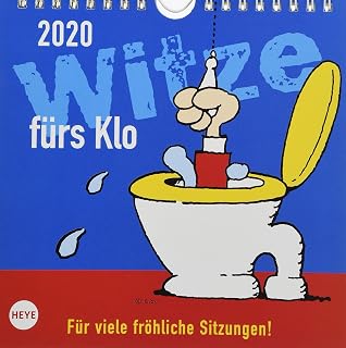 Witze fürs Klo. Wandkalender 2020. Wochenkalendarium. Spiralbindung. Format 17,5 x 17,5 cm