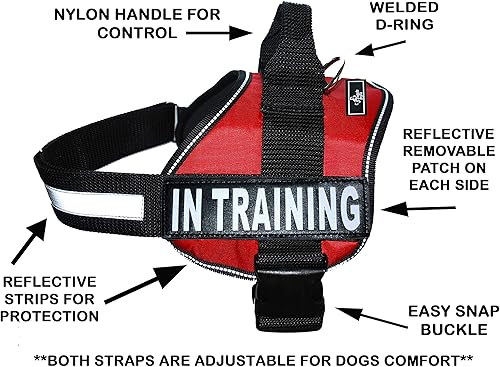 Miniatura 2 de En Servicio de Capacitación Arnés del perro con Removable Saddle Bag Mochila Pack Carrier perro Viajar Bolsa de transporte 2en la formación