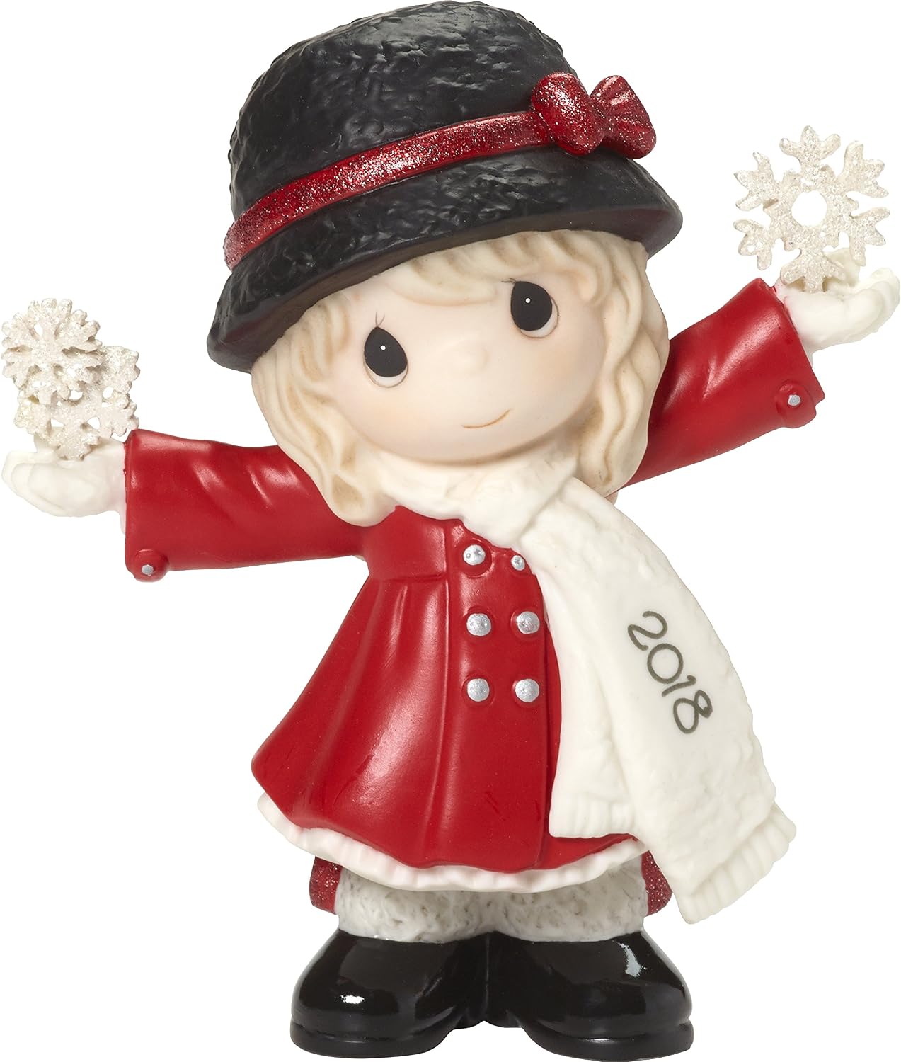 Precious Moments"Have A Magical Holiday Season Dated 2018 Girl Figurine, Multicolor