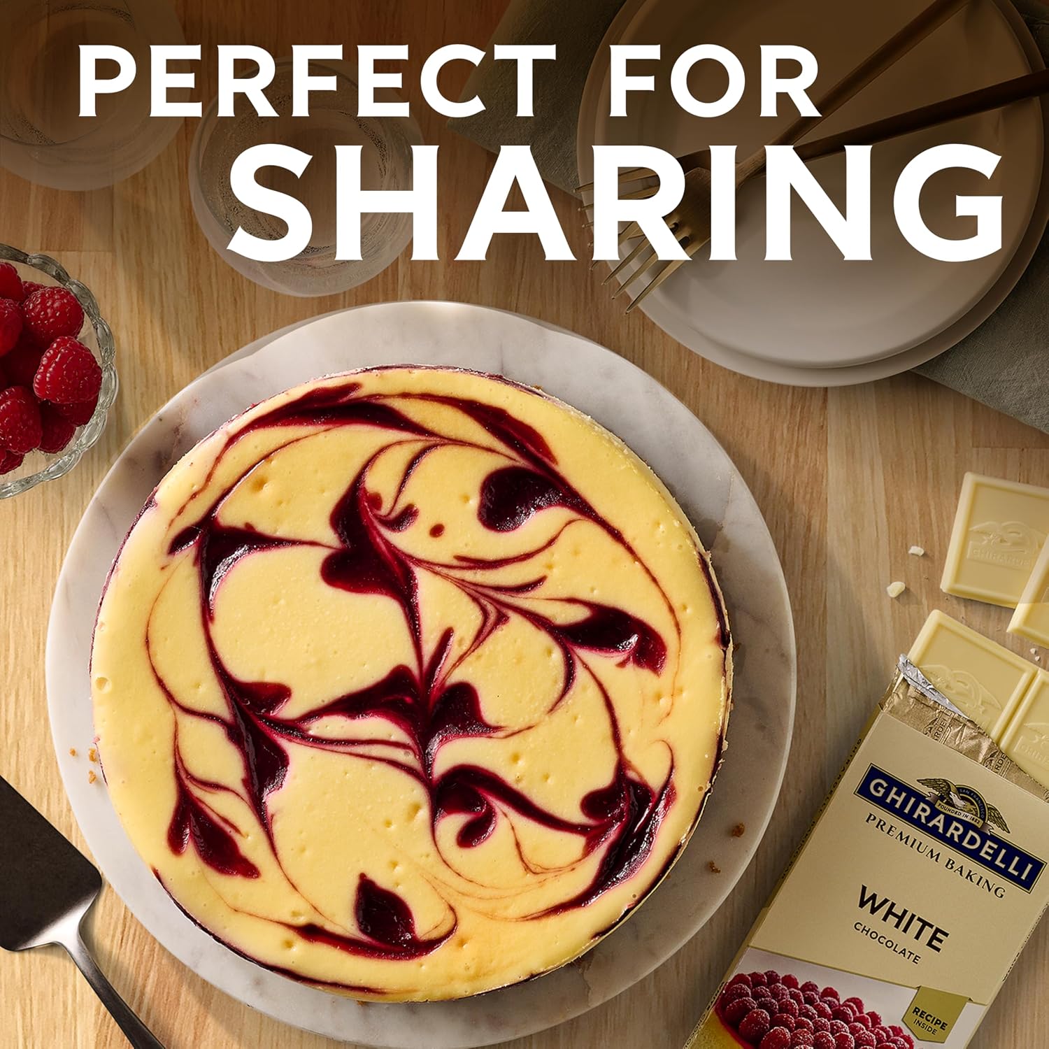 GHIRARDELLI Premium White Chocolate Baking Bar, 4 OZ (12 bars)