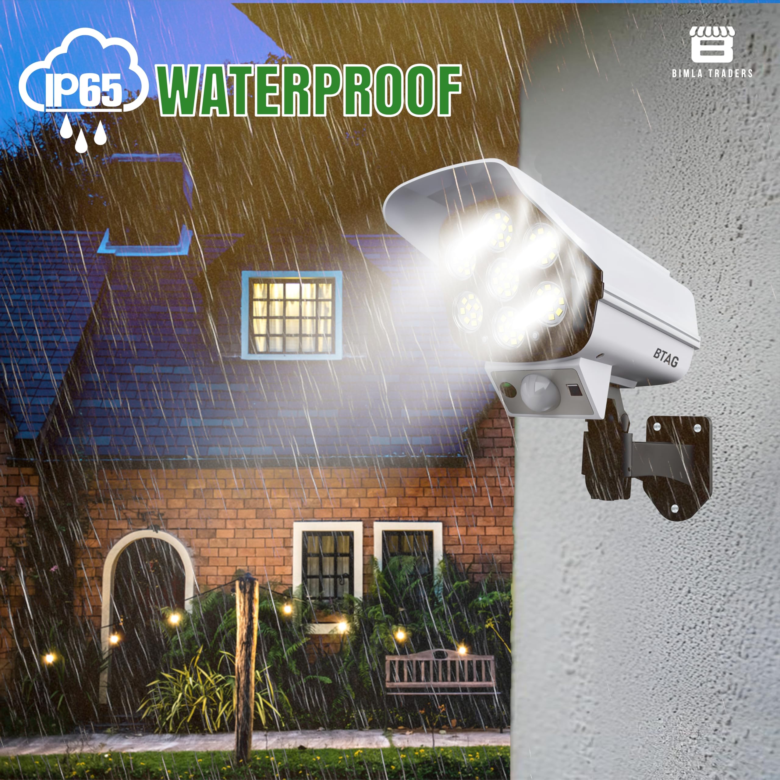 Solar Motion Sensor Light - Security Outdoor LED -3