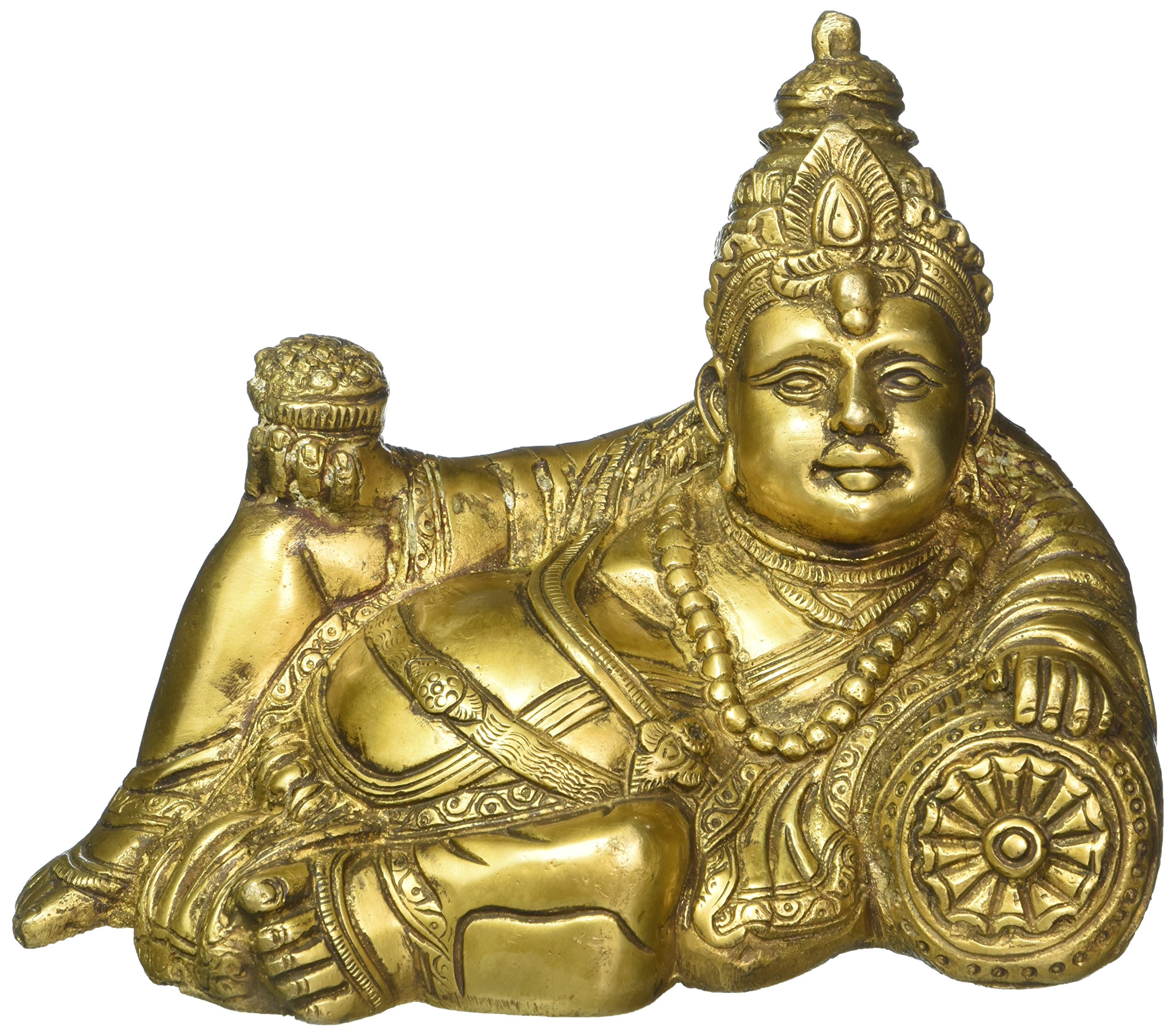 Kubera God of Wealth - Brass Statue