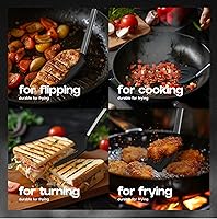 Vista 3 de Silicone Spatula Set - Turner Spatulas Silicone Heat Resistant 600°F - Slotted & Solid Spatula for Cooking Fish, Eggs, Pancakes Flipper – Spatulas