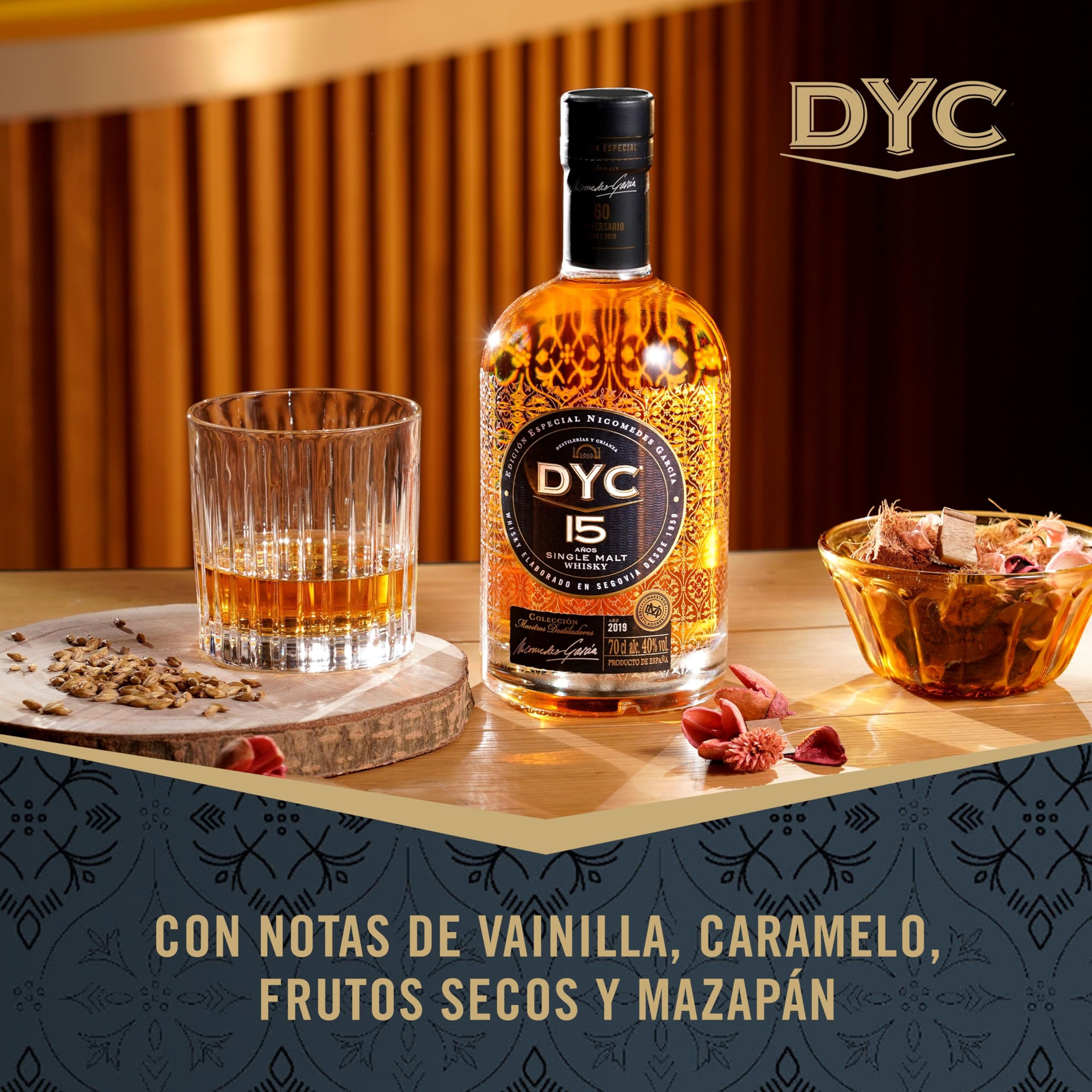 DYC 15 Años Whisky Single Malt Colección Maestros Destiladores 70cl