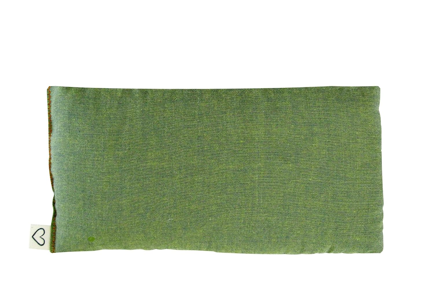 SCENTED Lavender Flax Seed Eye Pillow - 4 x 8.5 - Soft & Soothing Cotton - Naturally Calming Colors - green
