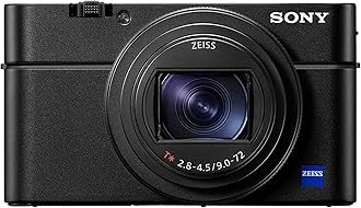 RX100 VII Premium Compact Camera With 1.0-type Stacked CMOS Sensor, 20.1MP, Black, DSC-RX100M7
