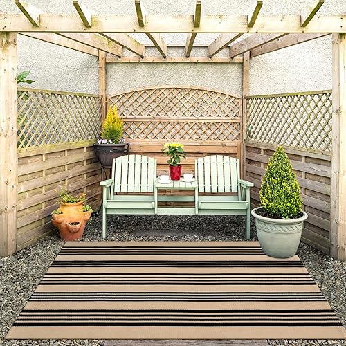 Vista 164 de Tapete Kimode de algodón, a cuadros, color negro y blanco, lavable, para porche, entrada, cocina