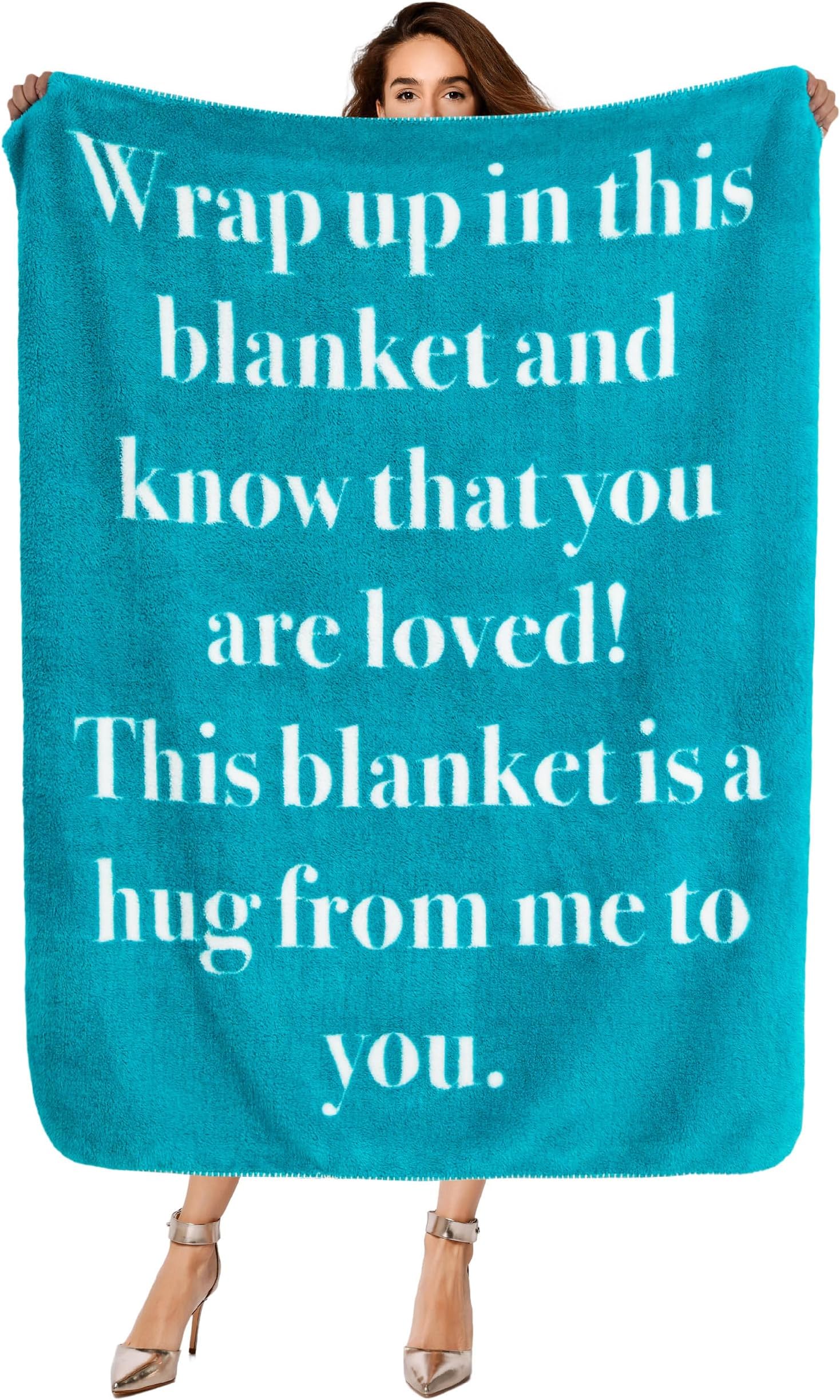 DRCBF Get Well Gifts for Women Blanket After Surgery Warm Hugs Inspirational