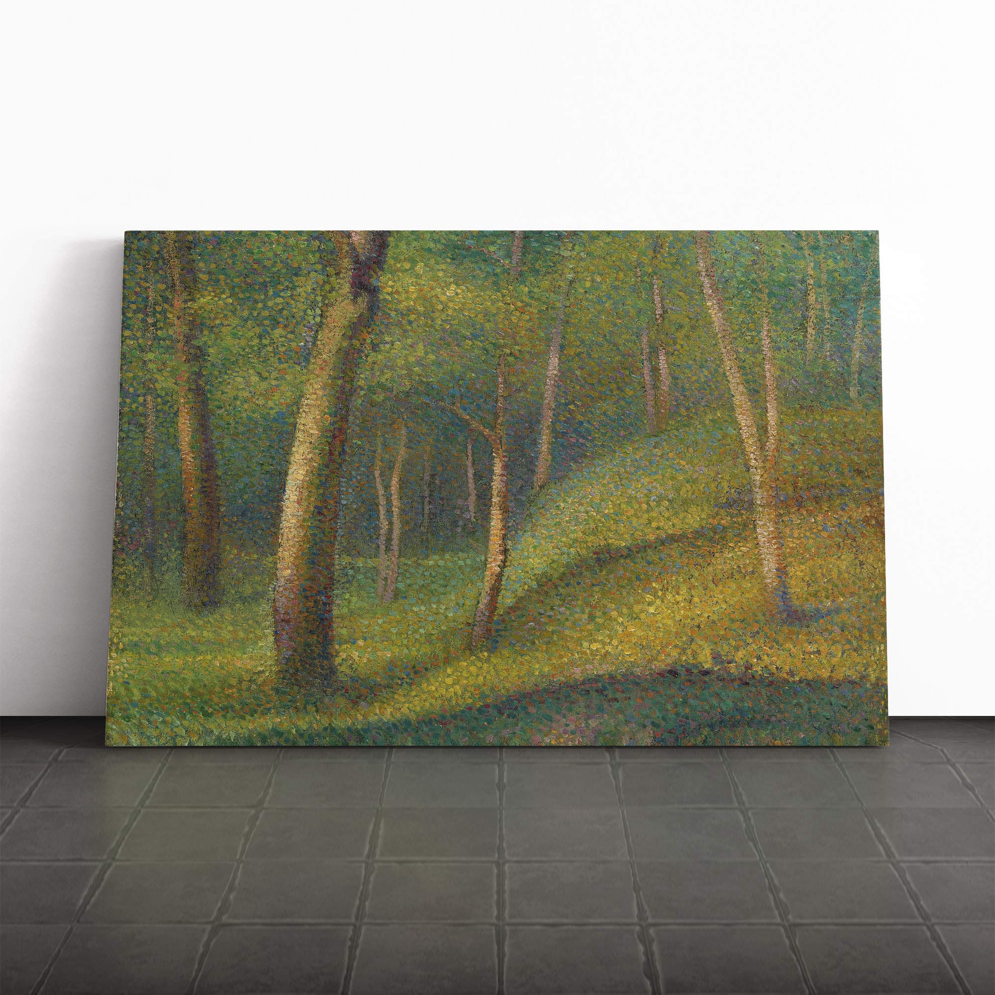 Henri Le Sidaner Woodland Forest Canvas Print | Gallery Wrapped 30mm Frame Wall Art | 20x14 inches | Ready to Hang | Modern Landscape Picture | Living Room Bedroom Lounge Office