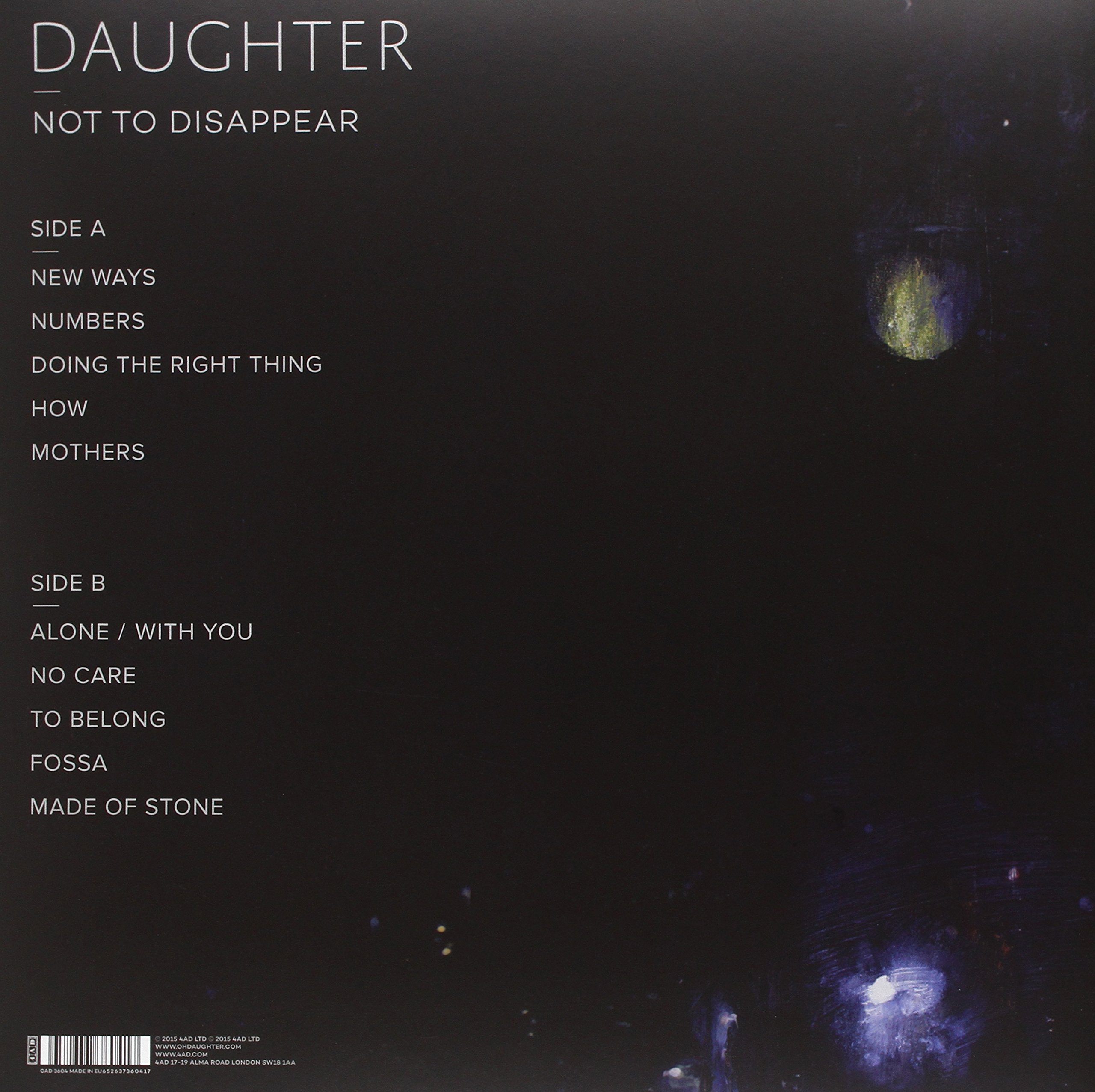 NOT TO DISSAPEAR