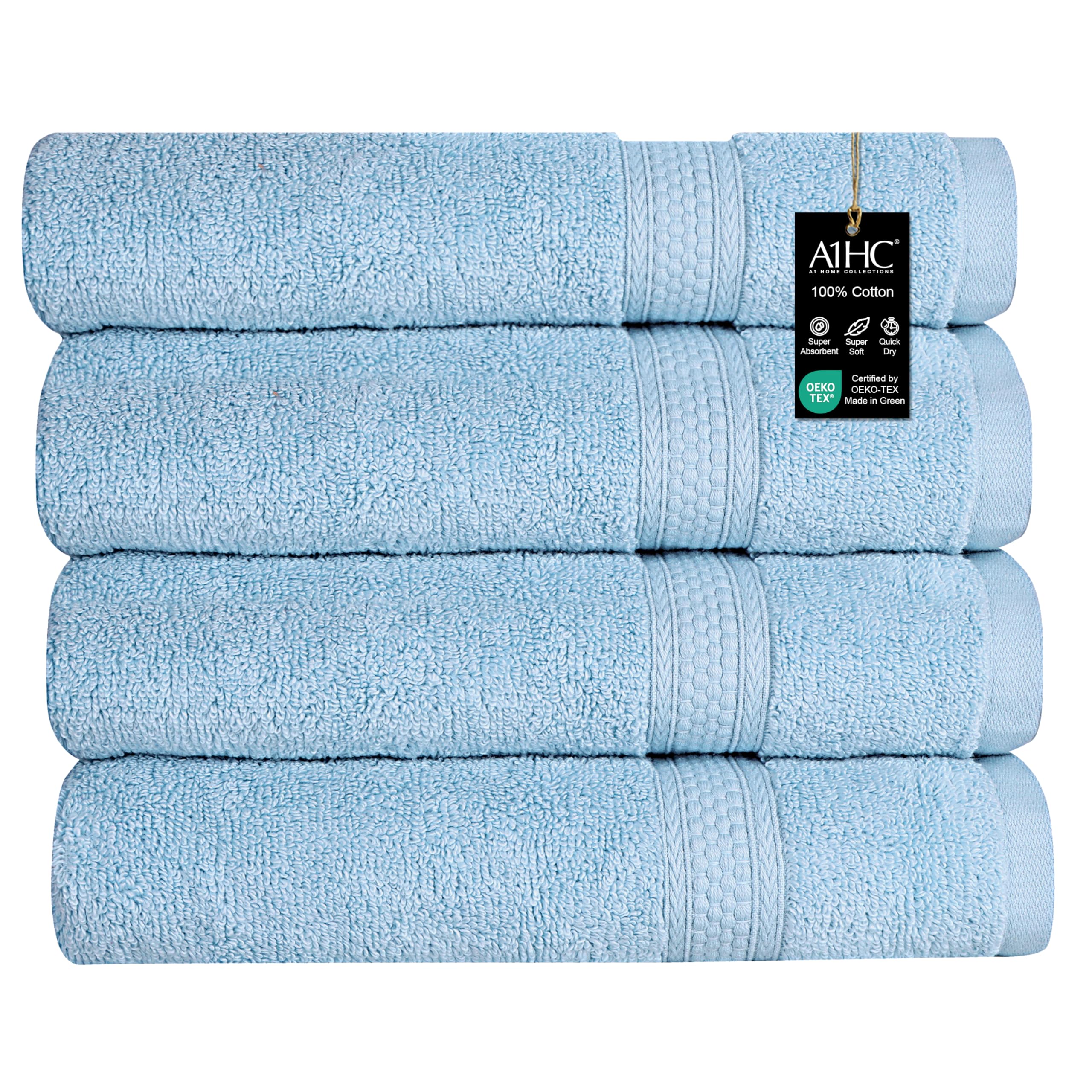 Amazon.co.jp: A1 Home Collections バスタオル 500GSM デュエット