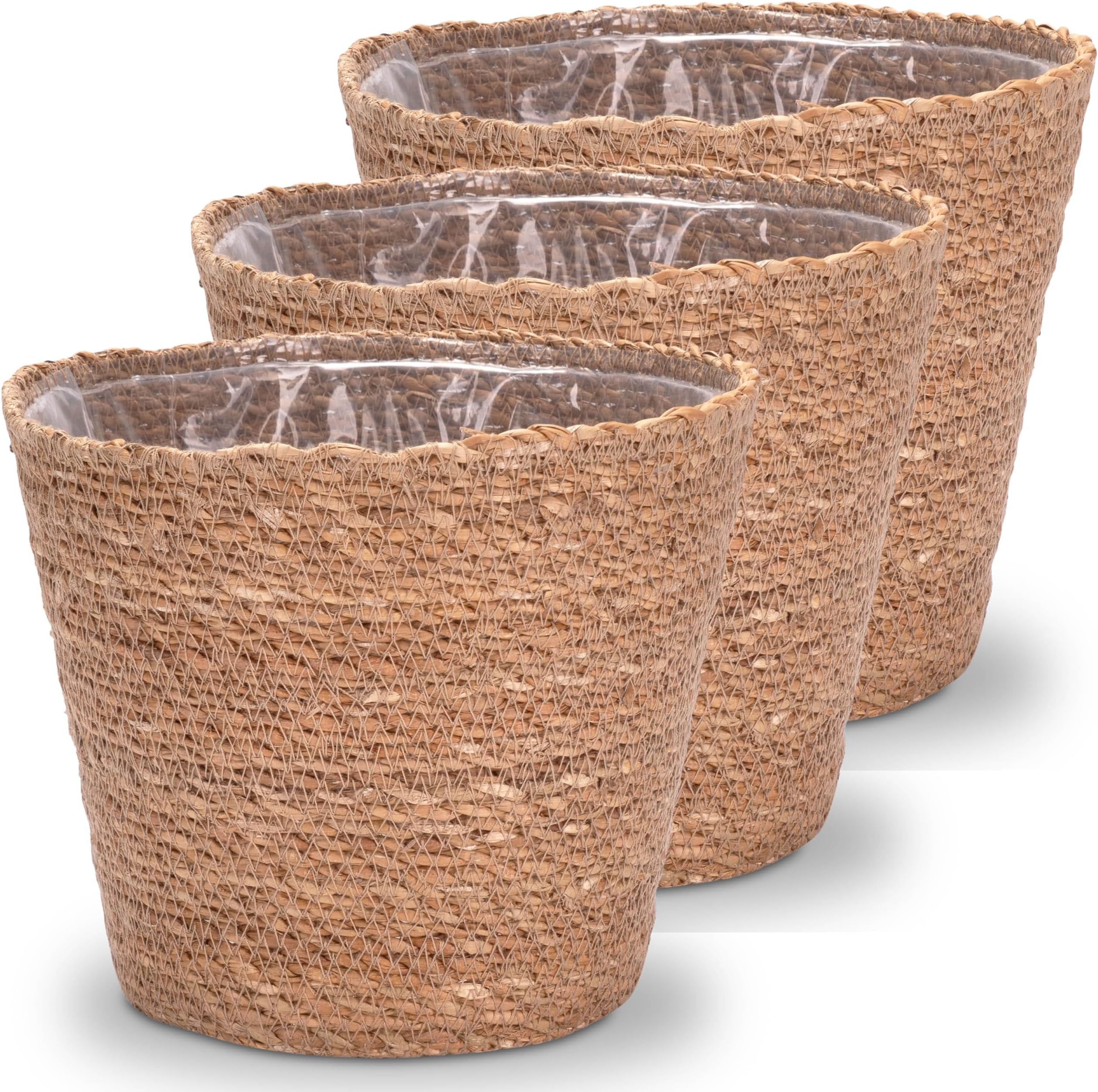 Pot De Fleurs Avec Support Intgr Tress En Jonc De Mer Cache-Pot Diamtre